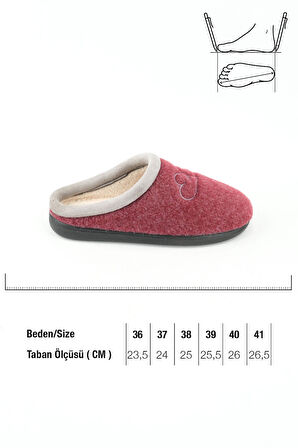 Gezer Kadın Kışlık Ev Bahçe Terlik