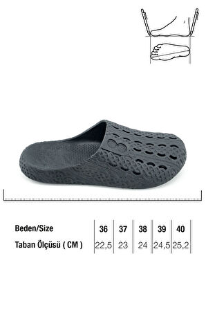 Gezer Yazlık Kadın Islak Zemine Uygun Airblow Esnek Rahat Taban  Ev Bahçe Banyo Terlik