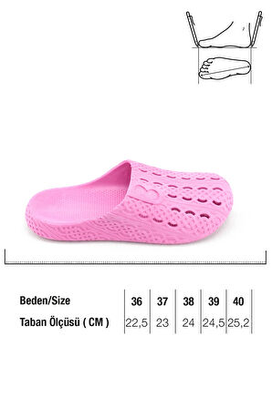 Gezer Yazlık Kadın Islak Zemine Uygun Airblow Esnek Rahat Taban  Ev Bahçe Banyo Terlik