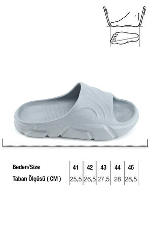 Gezer Yazlık Erkek Eva Banyo Bahçe Islak Zemine Uygun Terlik