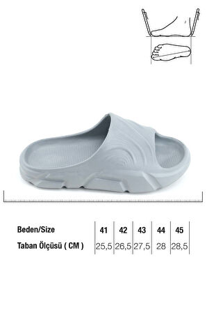Gezer Yazlık Erkek Eva Banyo Bahçe Islak Zemine Uygun Terlik