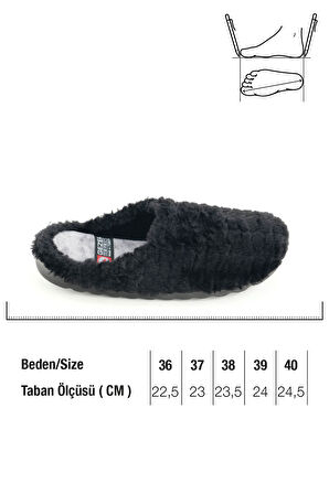 Gezer Kadın Kışlık Ev Bahçe Rahat Taban Gondol Terlik