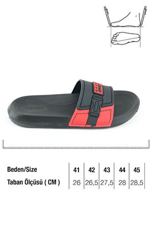 Gezer Sport Erkek Yazlık PU Islak Zemine Uygun Günlük Ev Banyo Bahçe Havuz Terlik