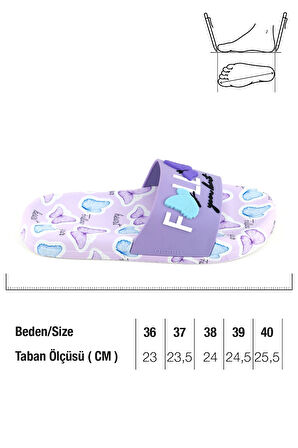 Gezer Kadın Yazlık PU Rahat Taban Ev Banyo Havuz Plaj Terlik