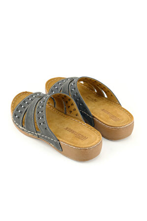 Gezer Feichtingen Kadın Yazlık İç Taban Hakiki Deri Rahat Taban Günlük Terlik