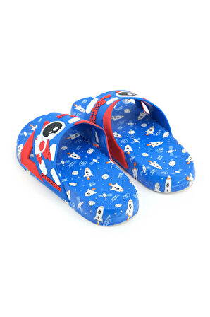 Gezer Erkek Çocuk Yazlık Poliüretan Islak Zemine Uygun Ev Bahçe Havuz Plaj Günlük Terlik