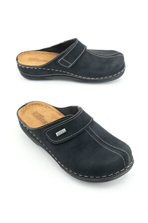 Gezer FEICHTINGEN Kadın Yazlık İç Taban Hakiki Deri Tek Cırtlı Ayarlanabilir Rahat Taban Günlük Terlik