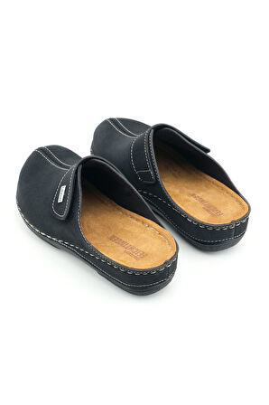 Gezer FEICHTINGEN Kadın Yazlık İç Taban Hakiki Deri Tek Cırtlı Ayarlanabilir Rahat Taban Günlük Terlik