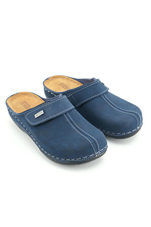 Gezer FEICHTINGEN Kadın Yazlık İç Taban Hakiki Deri Tek Cırtlı Ayarlanabilir Rahat Taban Günlük Terlik