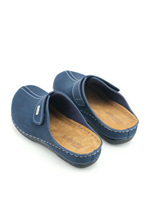 Gezer FEICHTINGEN Kadın Yazlık İç Taban Hakiki Deri Tek Cırtlı Ayarlanabilir Rahat Taban Günlük Terlik