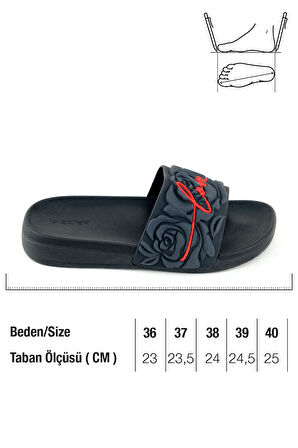 Gezer Kadın Yazlık Rahat Taban Ev Bahçe Günlük Terlik