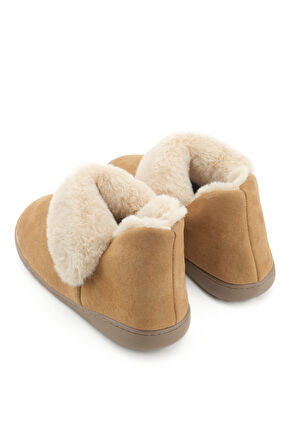 Gezer Kadın Kışlık İçi Peluşlu Rahat Taban Ev Bahçe Panduf Bot