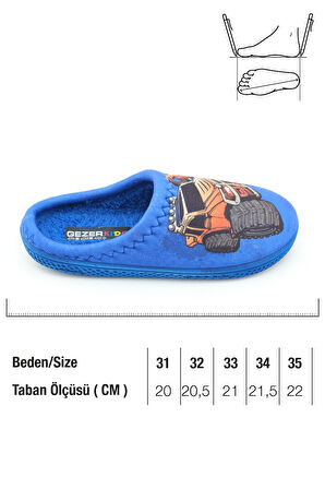 Gezer Erkek Çocuk Kışlık Rahat Taban Ev Bahçe Gondol Terlik
