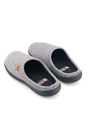 Gezer Erkek Kışlık PU Rahat Taban Ev Bahçe Gondol Terlik