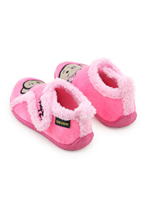 Gezer Kışlık Kız Çocuk Rahat Taban Cırt Cırtlı Ayarlanabilir Ev Okul Kreş Panduf Ayakkabı