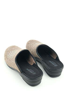 Gezer Kadın Kışlık Ev Bahçe Yüksek Topuk Terlik