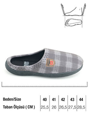 Gezer Erkek Kışlık Rahat Taban Ev Bahçe Terlik