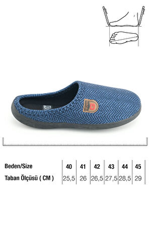 Gezer Erkek Kışlık Rahat Taban Ev Bahçe Terlik