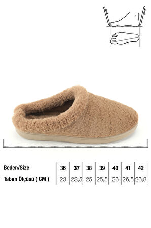 Gezer Kadın Kışlık Rahat Taban Ev Bahçe Gondol Terlik