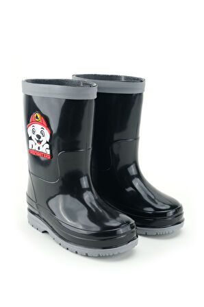 Gezer Erkek Çocuk Kışlık PVC Su Gecirmez İçinde Harici Çıkarılabilir Çoraplı Yağmur Bot Çizme