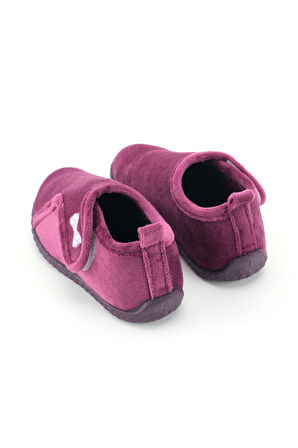 Gezer Kışlık Kız Çocuk PVC Rahat Taban Cırt Cırtlı Ayarlanabilir Ev Okul Kreş Panduf Ayakkabı