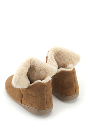 Gezer Kadın Kışlık İçi Peluşlu Rahat Taban Ev Bahçe Panduf Bot