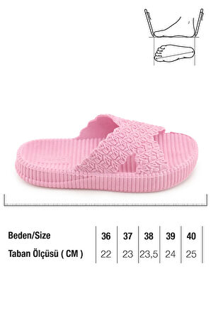 Gezer Kadın Yazlık Ev Banyo Islak Zemine Uygun Terlik