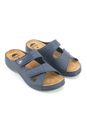 Gezer Paleng Kadın Ayarlanabilir Hakiki Deri Terlik