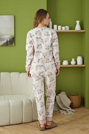 Pijamood 6037 Pembe Kadın Pijama Takımı 