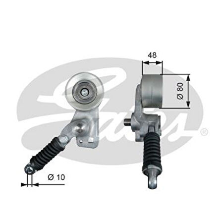 Mercedes Truck Kayıs Gergi Kasnagı Amortısorlu Mercedes Actros - Actros Mp2-3 1835-1840-1843-1844-1848 Om541-Om542 - Gates T38604