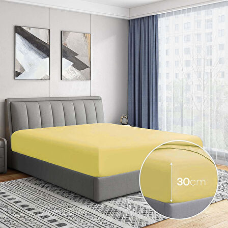 Soley | Jersey | %100 Pamuk Tek Kişilik 100 x 200 Lastikli Çarşaf