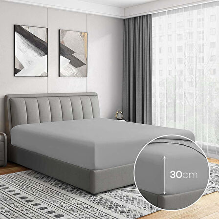 Soley | Jersey | %100 Pamuk Tek Kişilik 120 x 200 Lastikli Çarşaf