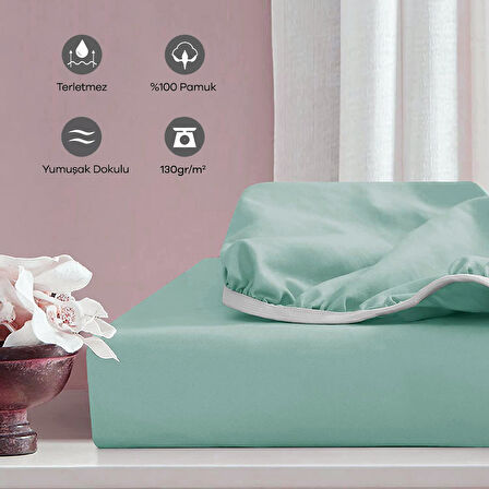 Soley | Jersey | %100 Pamuk Tek Kişilik 120 x 200 Lastikli Çarşaf