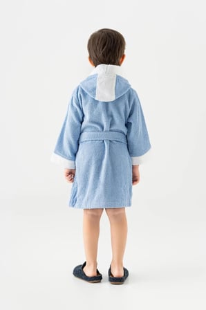 Pueri | %100 Pamuk Unisex Çocuk Bornozu