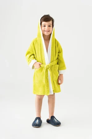 Pueri | %100 Pamuk Unisex Çocuk Bornozu