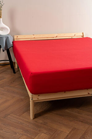 Soley | Jersey | %100 Pamuk Çift Kişilik Premium Lastikli Çarşaf