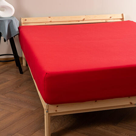 Soley | Jersey | %100 Pamuk Çift Kişilik Premium Lastikli Çarşaf