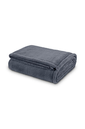 Pufina | Çift Kişilik Tavşan Tüyü Dokulu Peluş Battaniye & Yatak Örtüsü | 200x220