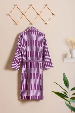 Piano | %100 Pamuk Jakarlı Unisex Bornoz