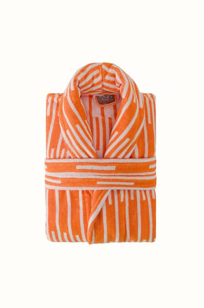 Piano | %100 Pamuk Jakarlı Unisex Bornoz