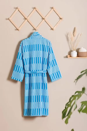 Piano | %100 Pamuk Jakarlı Unisex Bornoz