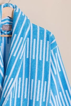 Piano | %100 Pamuk Jakarlı Unisex Bornoz