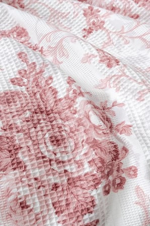 Rosalina | %100 Pamuk Battal Boy (King Size) Pike Takımı | 240x220 | Pembe