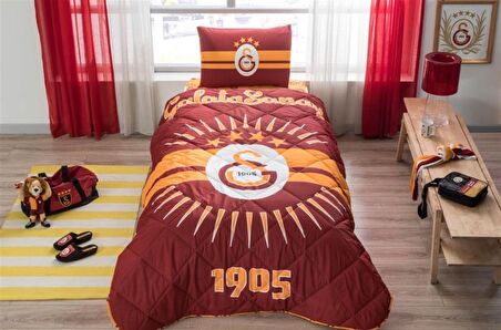 Taç Lisanslı Yorgan Seti Tek Kişilik Galatasaray