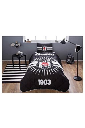 Taç Lisanslı Yorgan Seti Tek Kişilik Taraftar Beşiktaş
