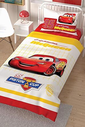 TAÇ Lisanslılisanslı Disney Cars Çek Canlandır Tek Kişilik Nevresim Takımı