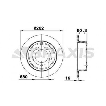 Jeep Arka Fren Diski Jeep Compass Patrıot - Braxıs Ae0561