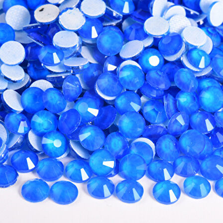 Gymo Premium Ütü İle Yapışan (Hotfix) Kristal Taş SS16 (3.8-4mm) Blue Neon (720 Ad)