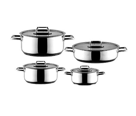 Aryıldız Colombus 8 Parça İndiksiyon Tabanlı Çelik Tencere Seti