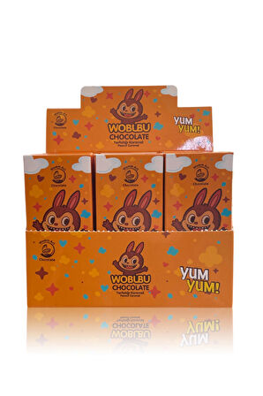 Wobubu Labubu Yerfıstığı Karamel Çikolata 33gr 12'li